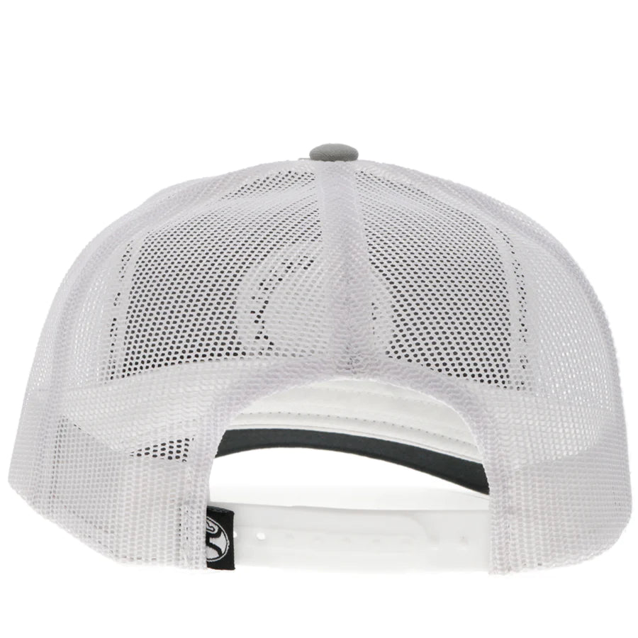 Quannah Hat Gray/White With Blue Logo