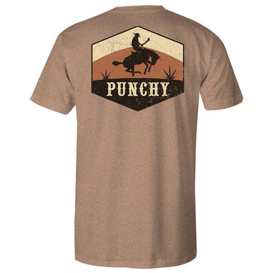 Punchy Ranchero Men’s Sienna Heather T-shirt