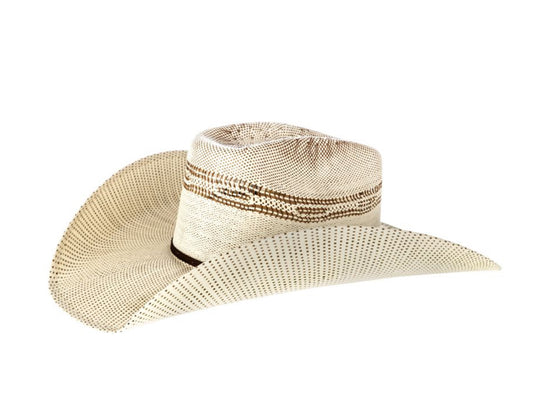 Brick Bangora Straw Cowboy Hat