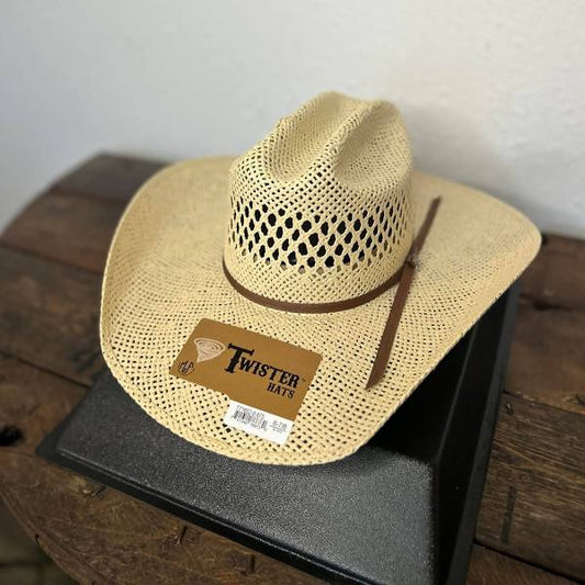 Twister Jute Straw Cowboy Hat