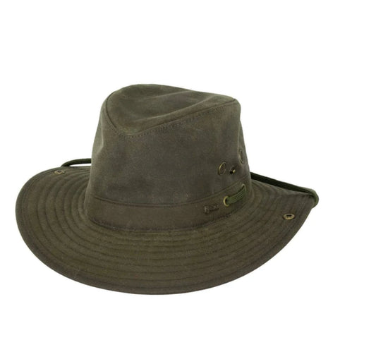 Outback River Guide Oilskin Hat Sage