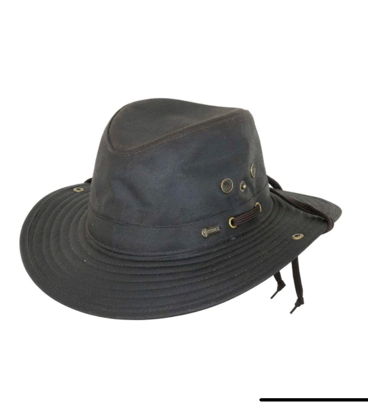 Outback River Guide Oilskin Hat Brown