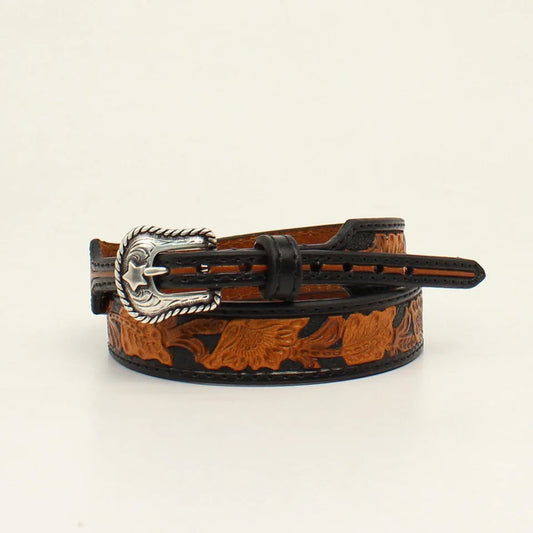 Twister Floral Leather Hatband