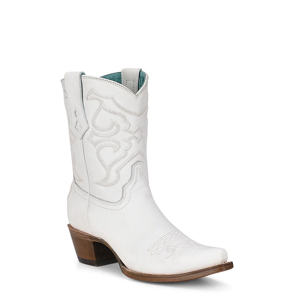The Pearly White Corral Booties