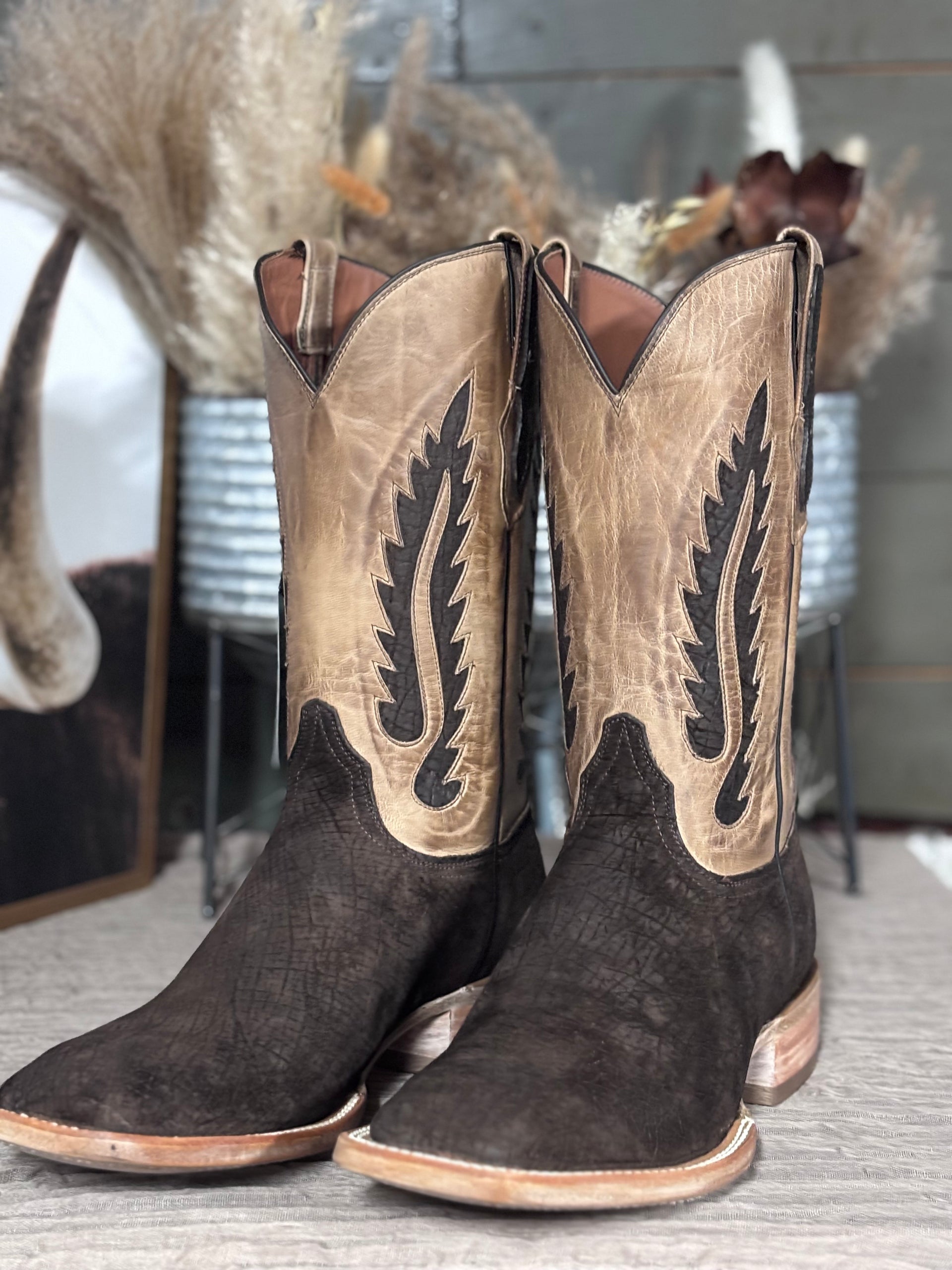 Black Jack Hippo Chocolate Men's Boots – Wiseman's Western