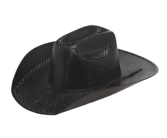 YOUTH Twister Black Straw Hat
