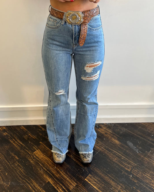 Final Sale ✨Martina Palazzo distressed Women's Jeans