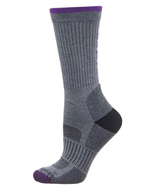 Midweight Crew  Sock 2-Pack Grey
