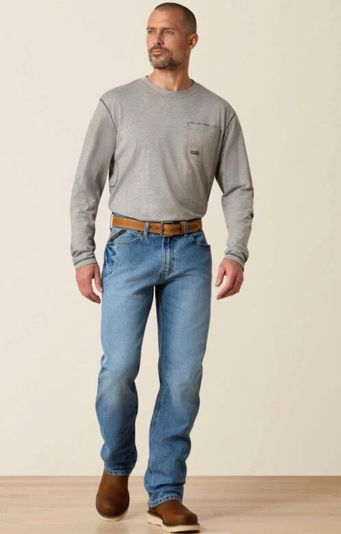Ariat Rebar M4 Relaxed Dura Stretch Basic Bootcut Jean