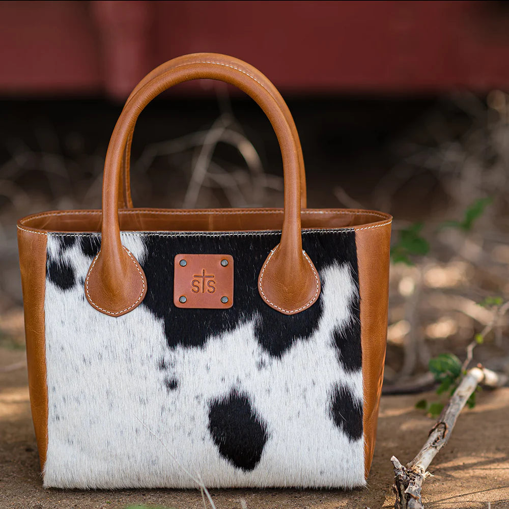 Basic Bliss Cowhide Satchel