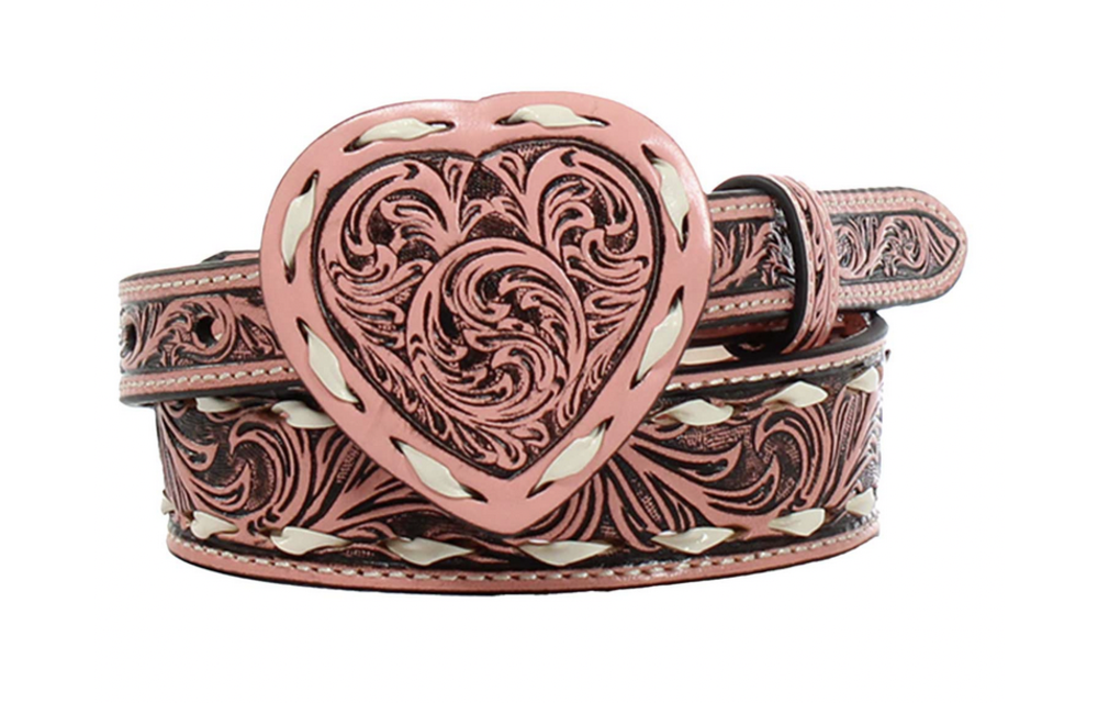 Girl's Pink Western Belt