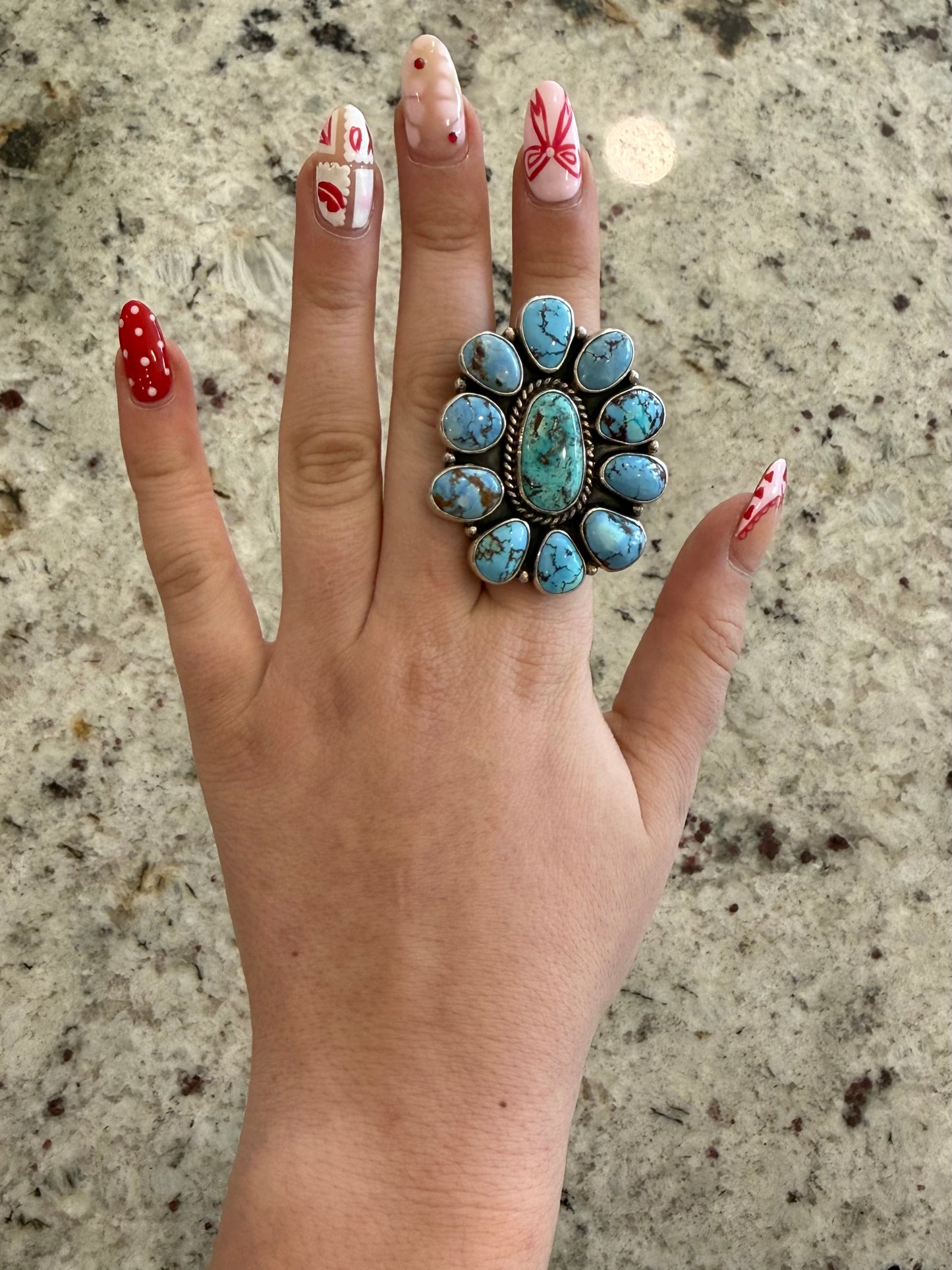 Authentic Amelia Cluster Ring