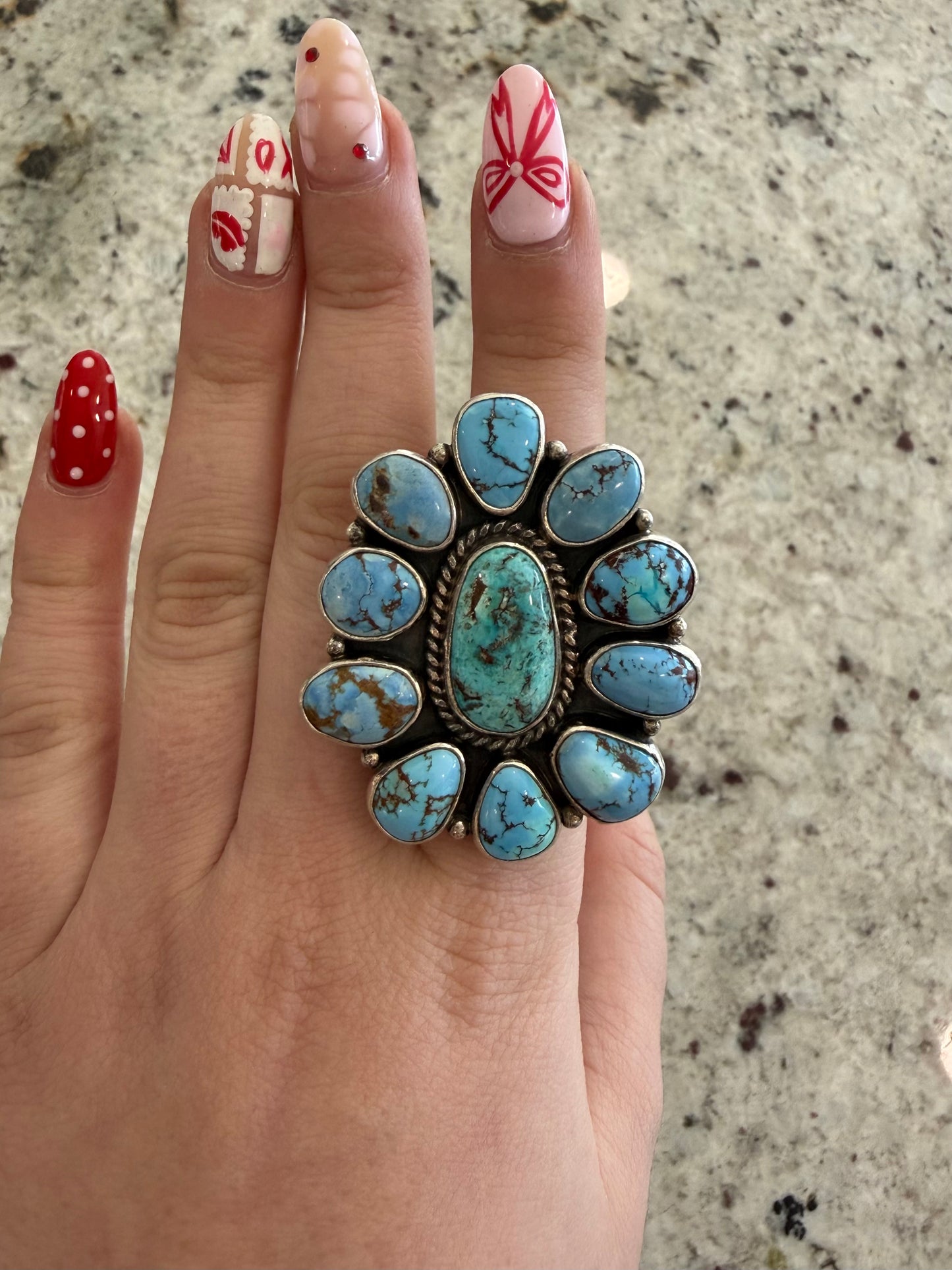Authentic Amelia Cluster Ring