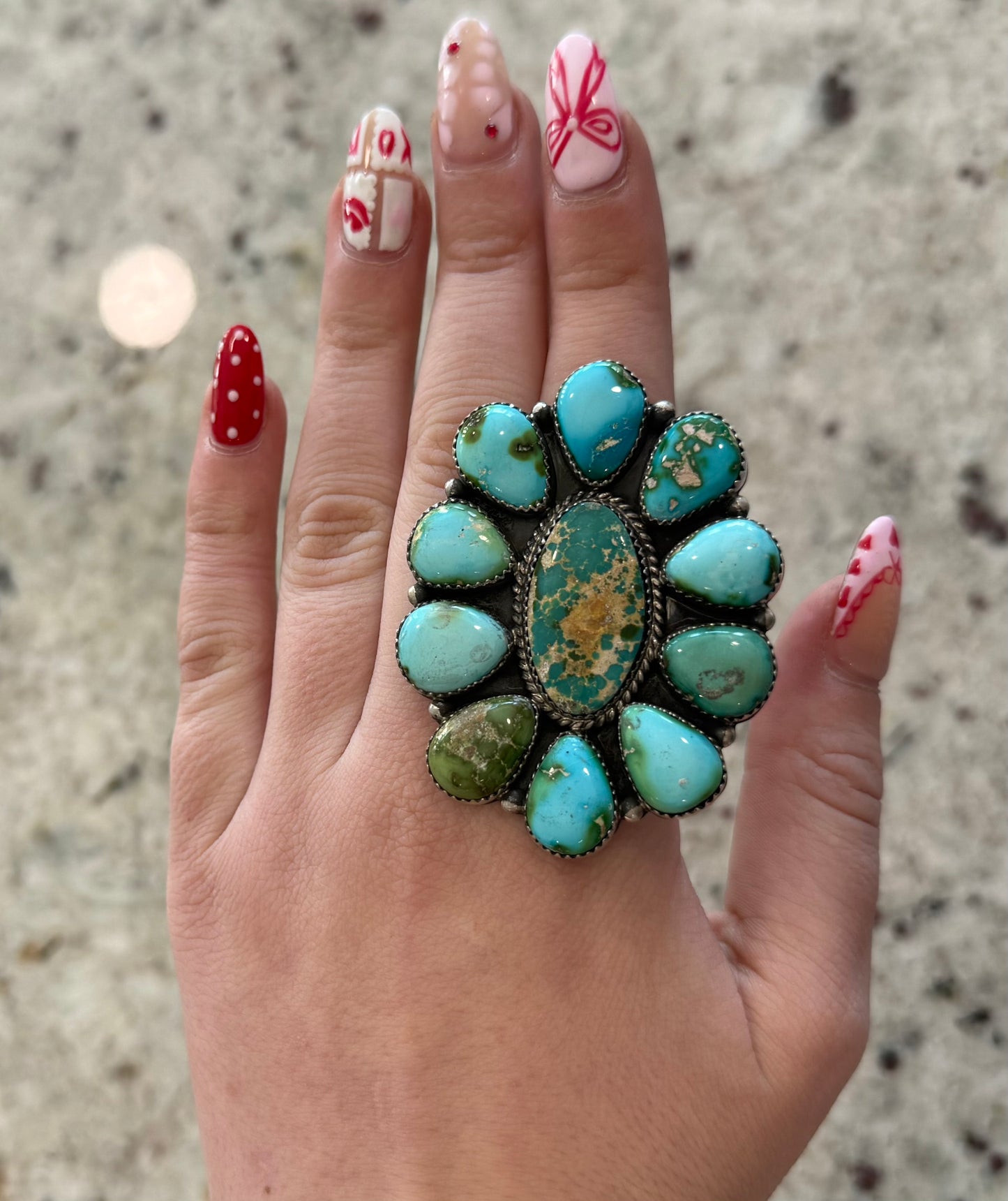 Authentic Mallory Cluster Ring
