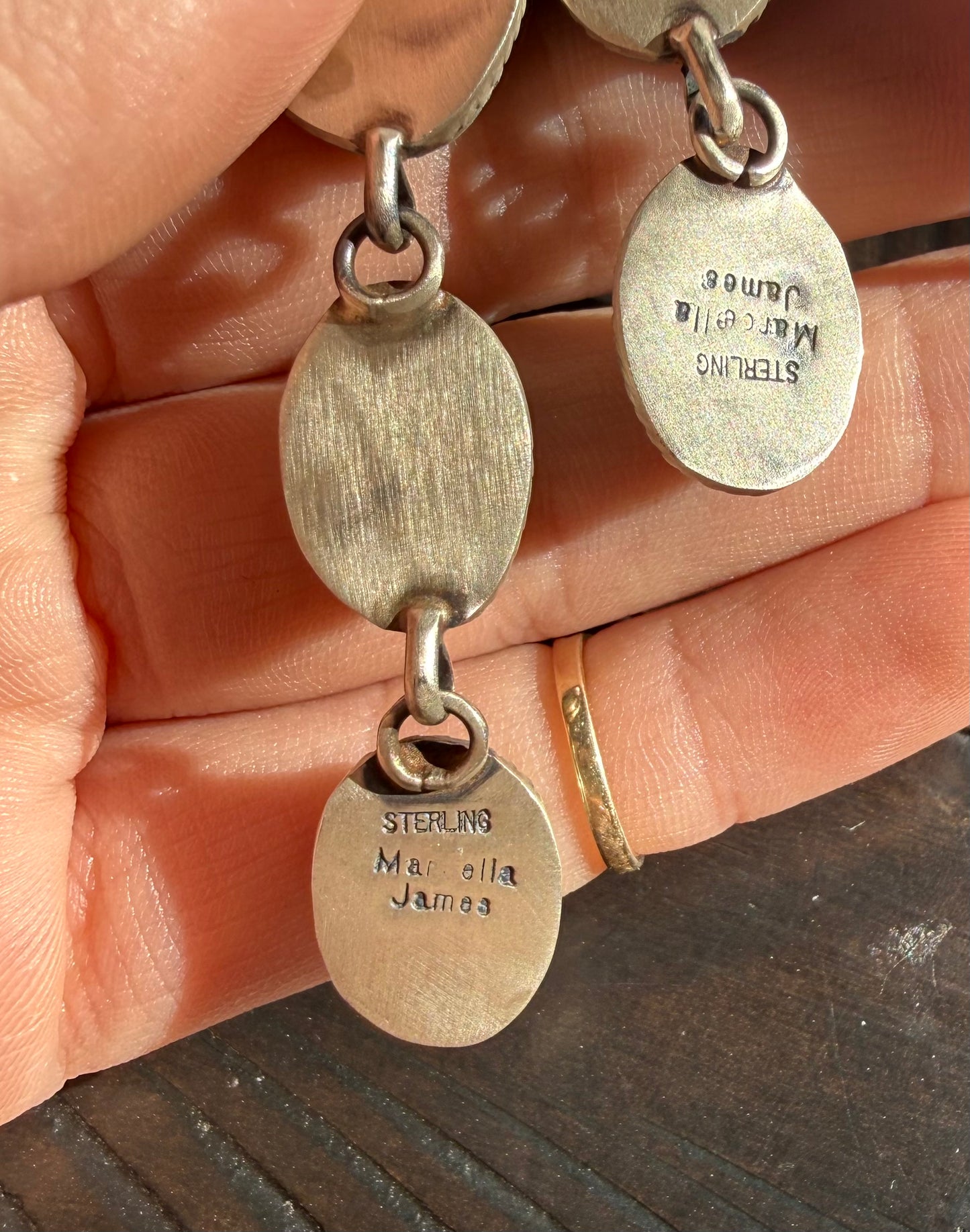 Authentic Green Dahlia Dangle Earrings
