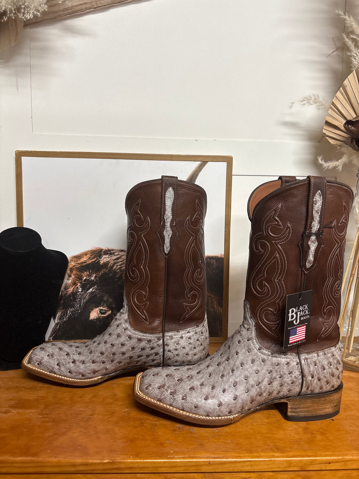 Black Jack Full Quill Ostrich boots