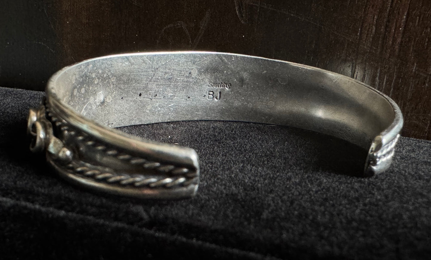 Authentic Flora Silver Cuff