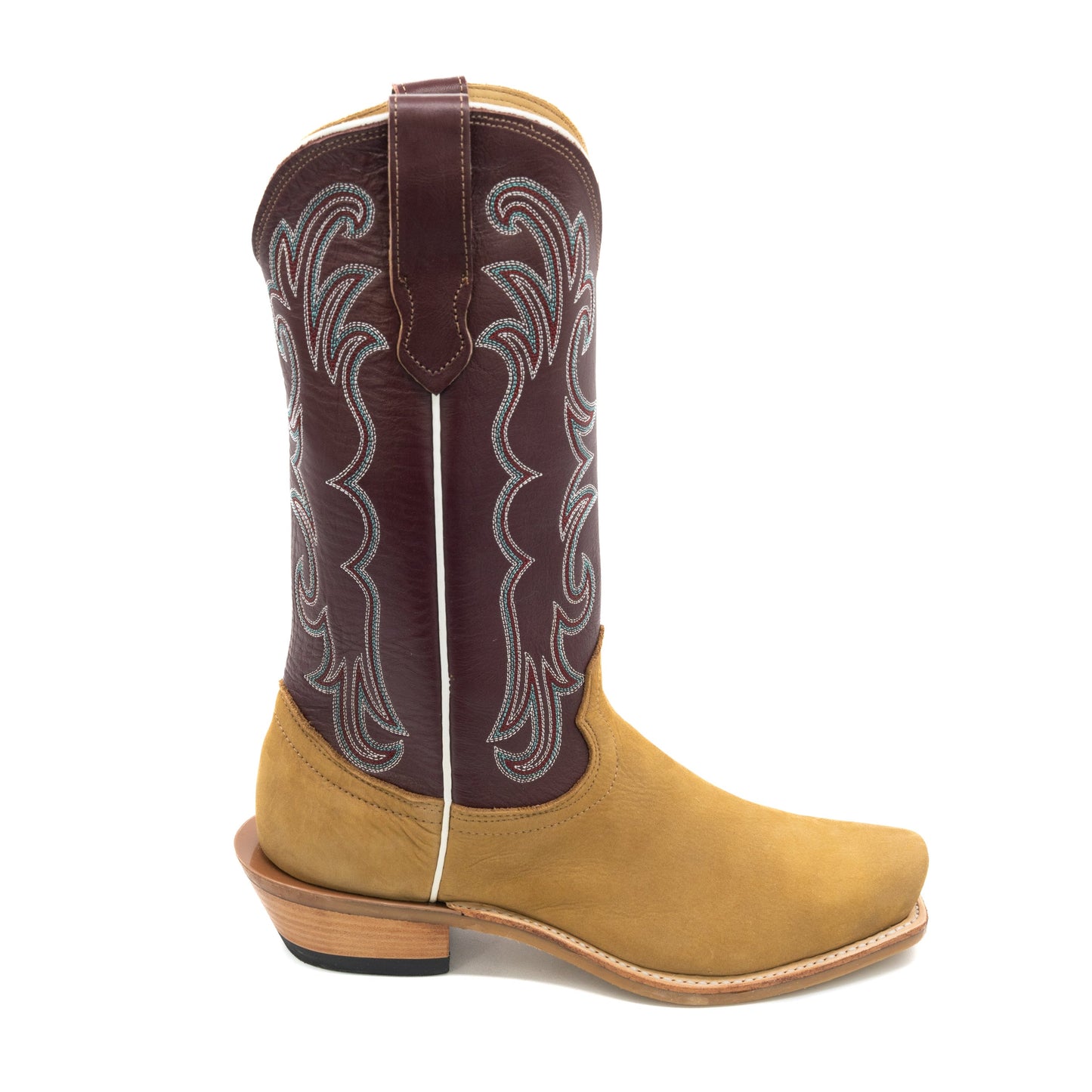 Fenoglio Havana Nubuck with Burgundy Men's Boots