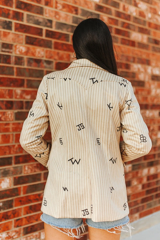 Branded Western Yoke Women's Blazer