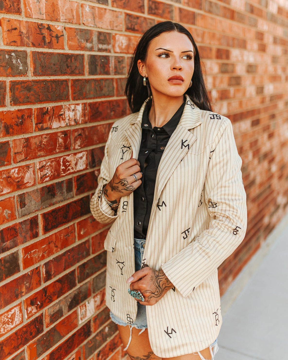 Branded Western Yoke Women's Blazer