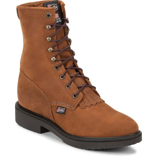 Justin Conductor 8" Lace-Up Soft