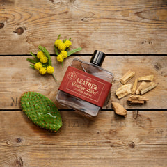 Leather #5 Vintage Label Canyon Echoes Cologne