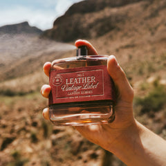 Leather #5 Vintage Label Canyon Echoes Cologne
