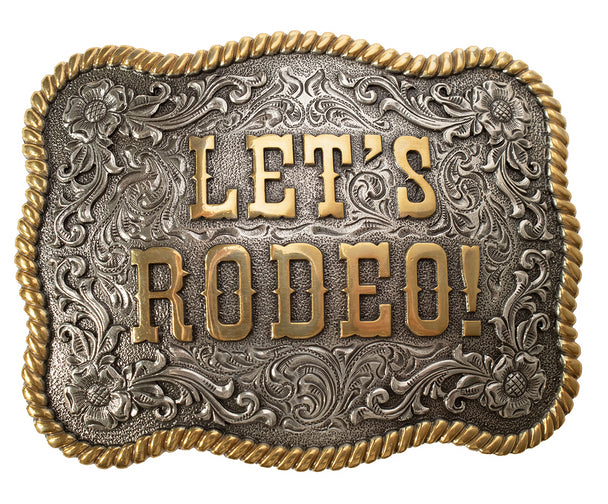 Nocona Lets Rodeo Rectangle - Acc Buckle