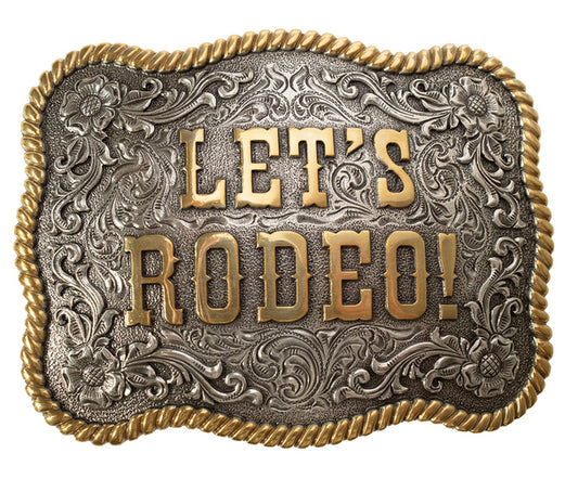 Nocona Lets Rodeo Rectangle - Acc Buckle