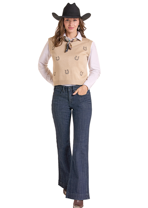Lucky Horseshoe Sweater Vest