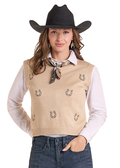 Lucky Horseshoe Sweater Vest