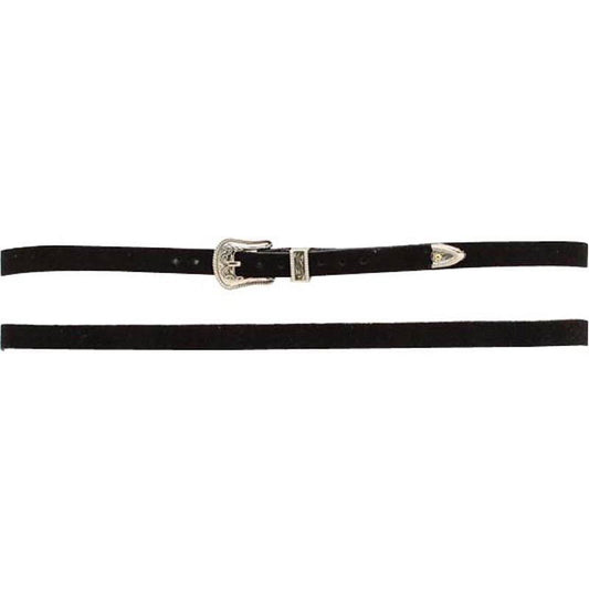 M&F Black Hatband and Silver Buckle