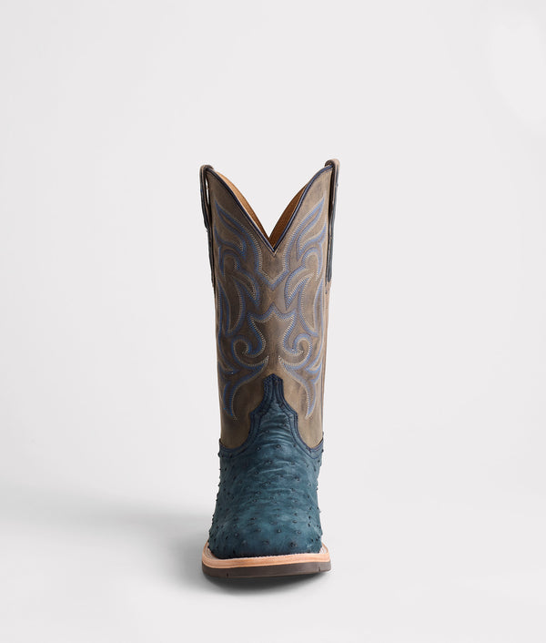 Lucchese Rowdy Ostrich Navy