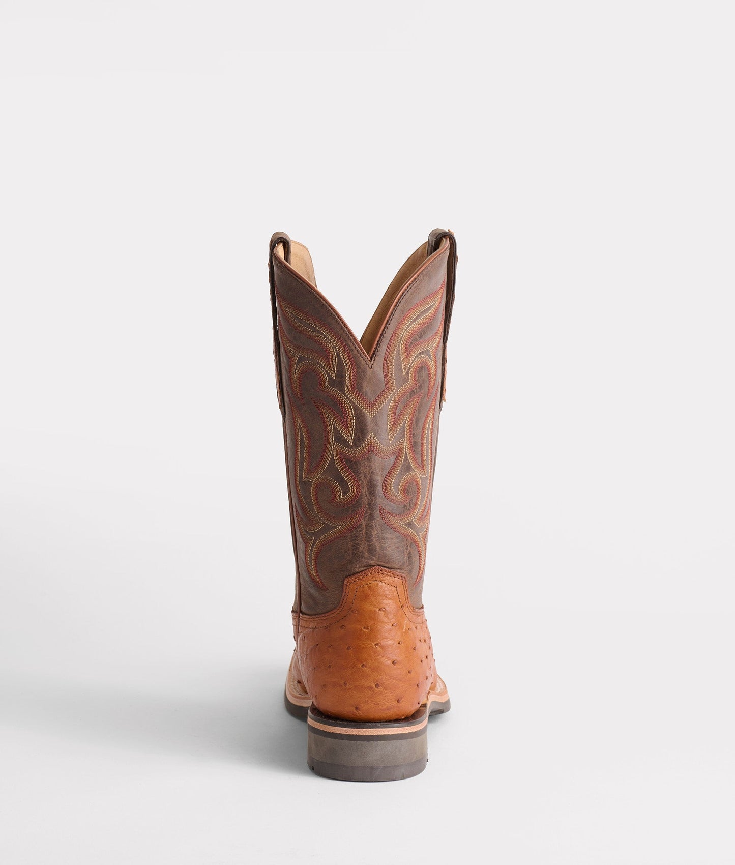 Lucchese Rowdy Ostrich Cognac Boots