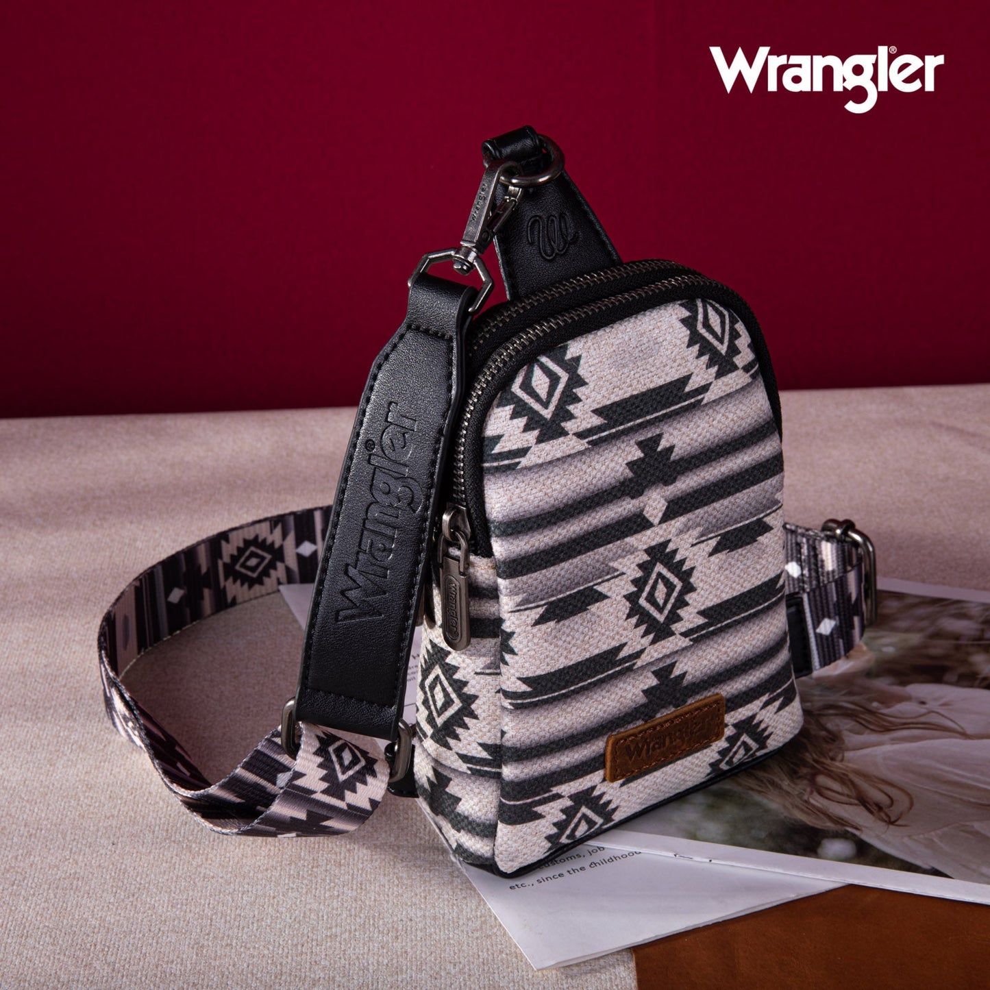 Wrangler Crossbody Sling Shades of Gray