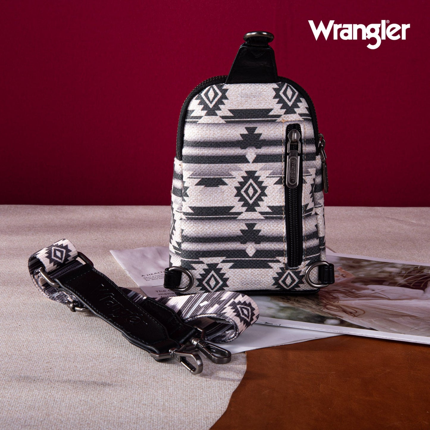 Wrangler Crossbody Sling Shades of Gray