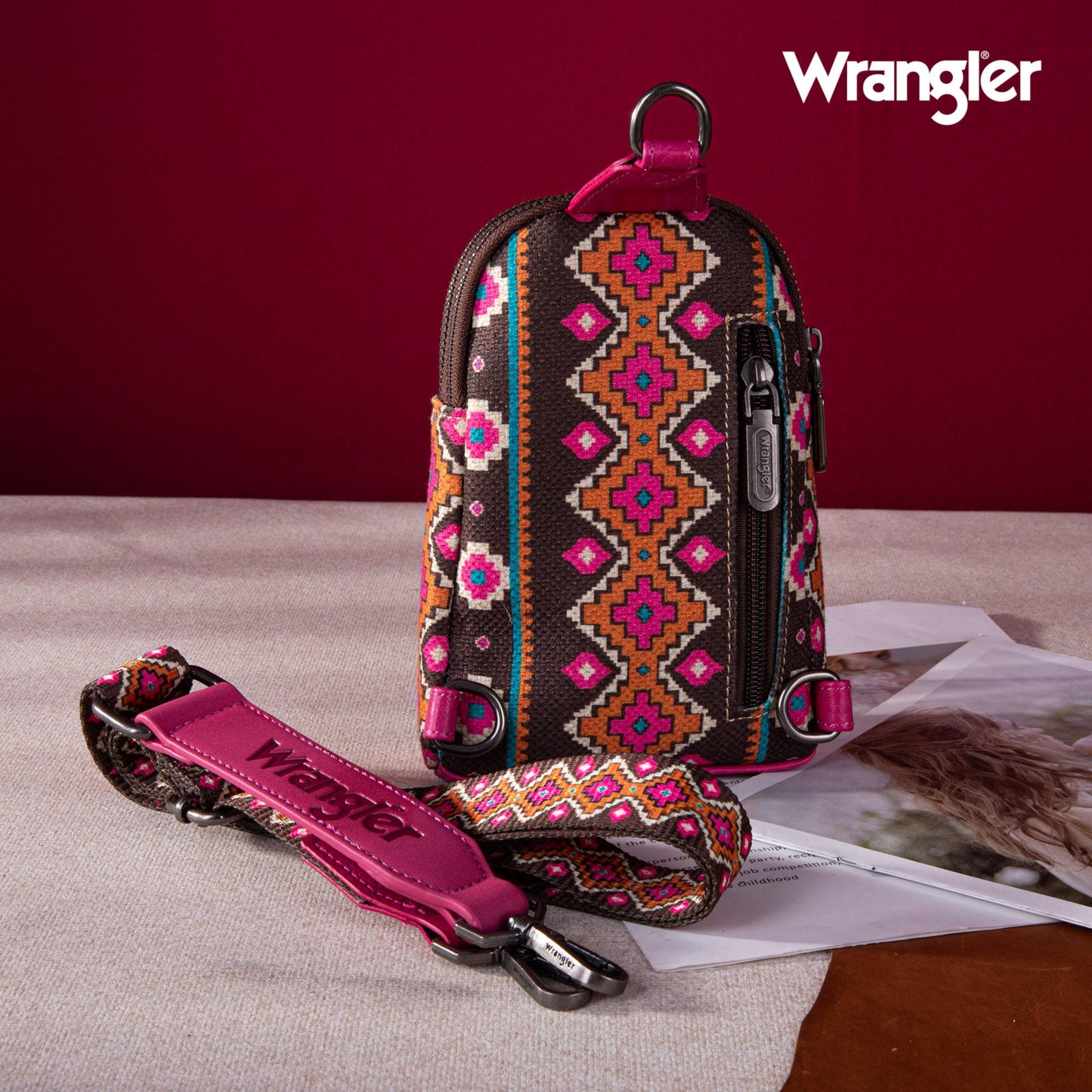 Wrangler Crossbody Sling Hot Pink