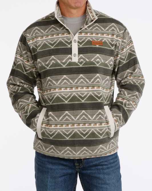 Cinch Polar Fleece Olive Aztec