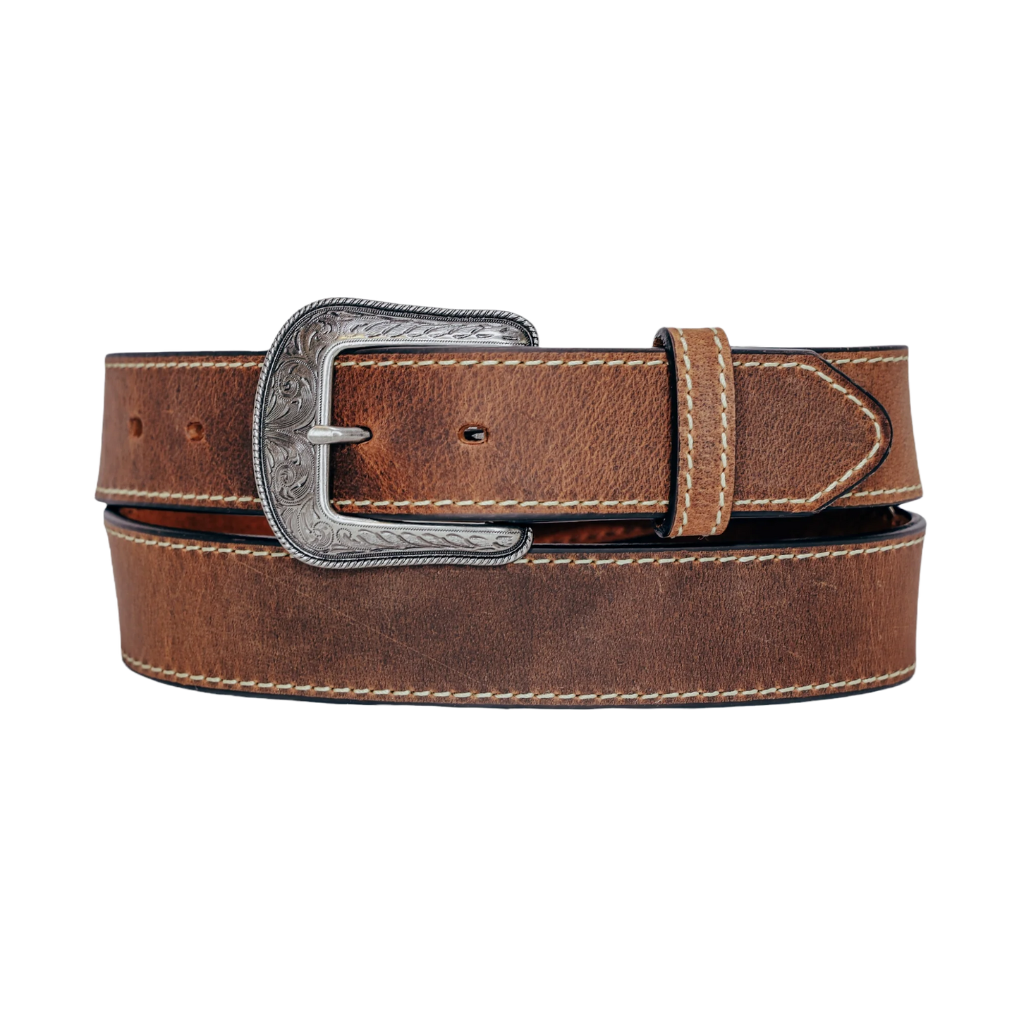 Heritage Leathers Vintage Three Piece Brown Belt