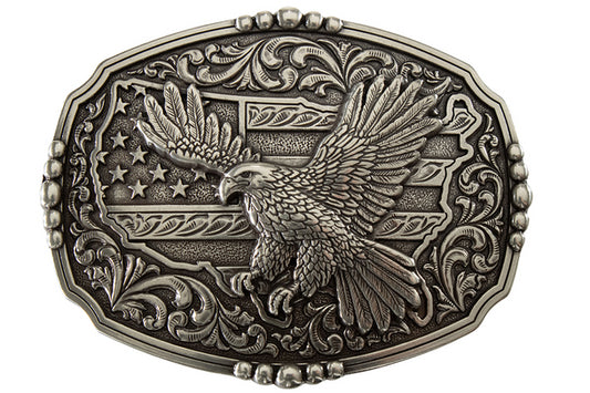 M&F Oval American Flag Eagle - Acc Buckle
