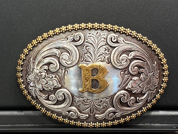 NOCONA OVAL INITIAL BUCKLE - ACC BUCKLE