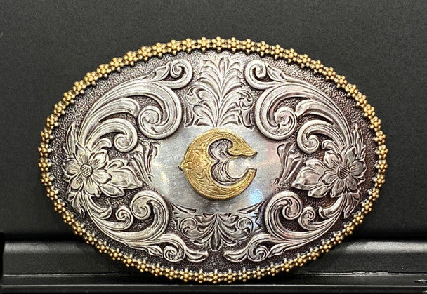 NOCONA OVAL INITIAL BUCKLE - ACC BUCKLE