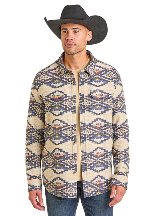 Aztec Diamond Men's Shacket