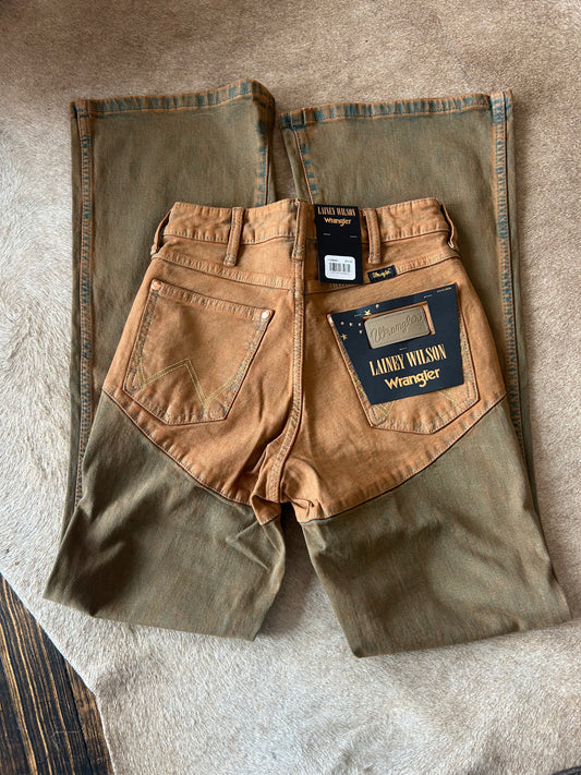 Lainey Wilson Brown Chap Flares
