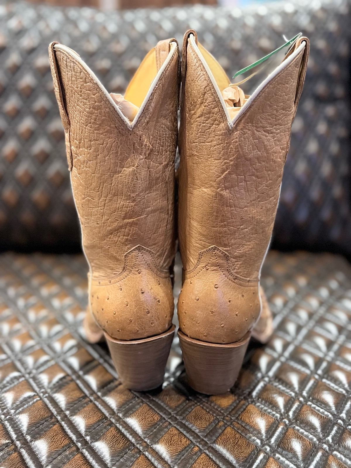 Roper Penelope Tan Ostrich Boots
