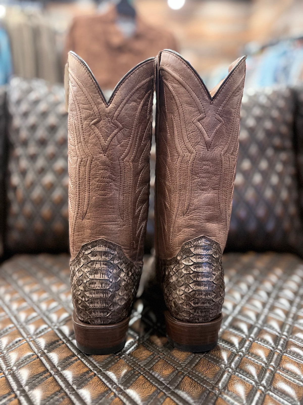 Stetson Tombstone Python Boots