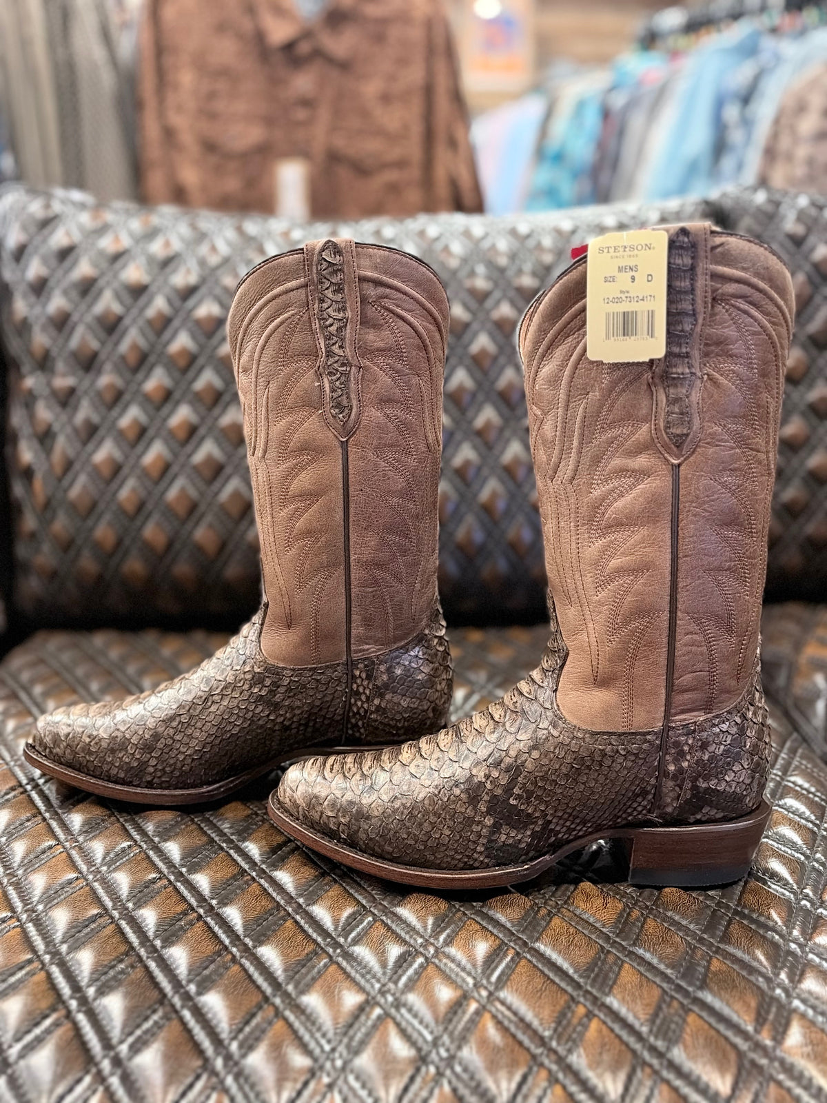 Stetson Tombstone Python Boots