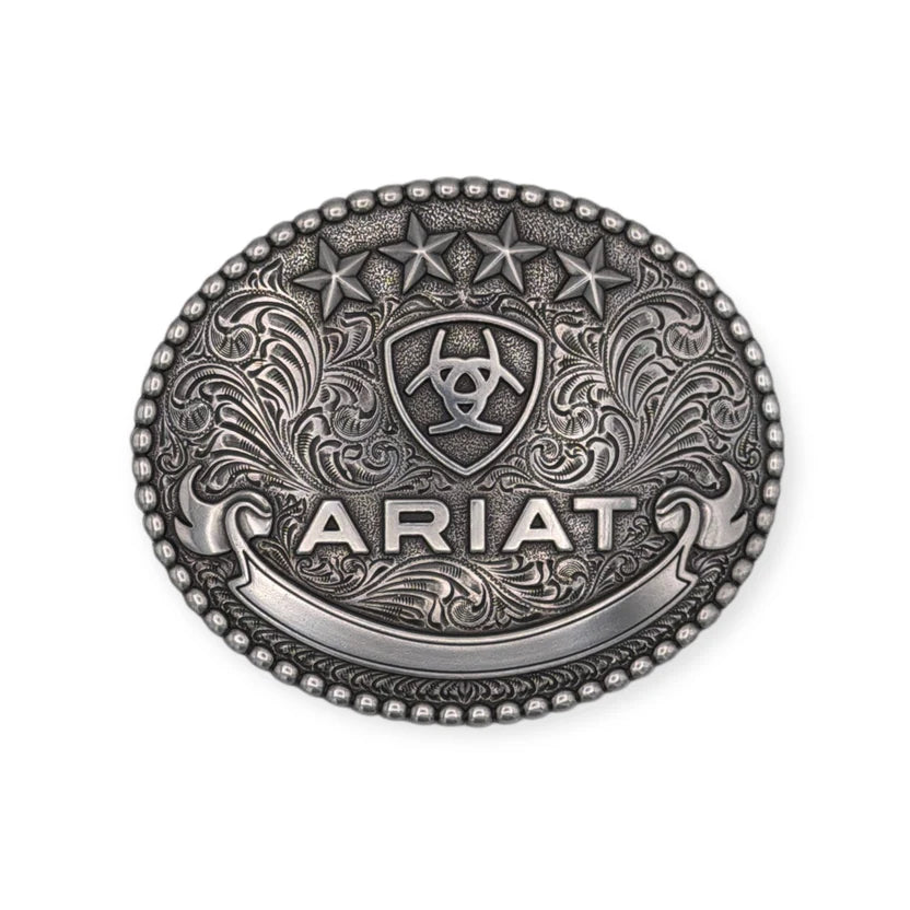 ARIAT BUCKLE OVAL BEAD EDGE