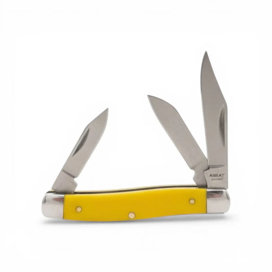 ARIAT STOCKMAN KNIFE YELLOW