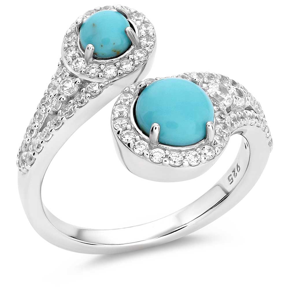 Fearless Luster Turquoise Open Ring